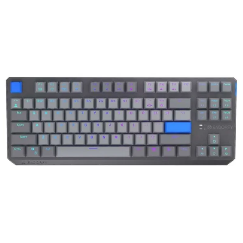 Endorfy Thock V2 TKL Wireless Klávesnice,herní,bezdrátová,mechanická,Endorfy Yellow,US layout,TKL,ARGB,hliník.,BT,2,4GHz USB,šed (EY5A130)
