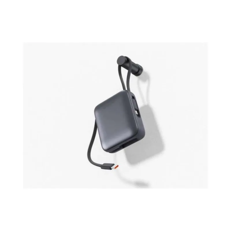 SWISSTEN POWER BANK 10000 mAh S INTEGROVANÝMI KABELY USB-C A LIGHTNING VESMÍRNĚ STŘÍBRNÁ (22013939)