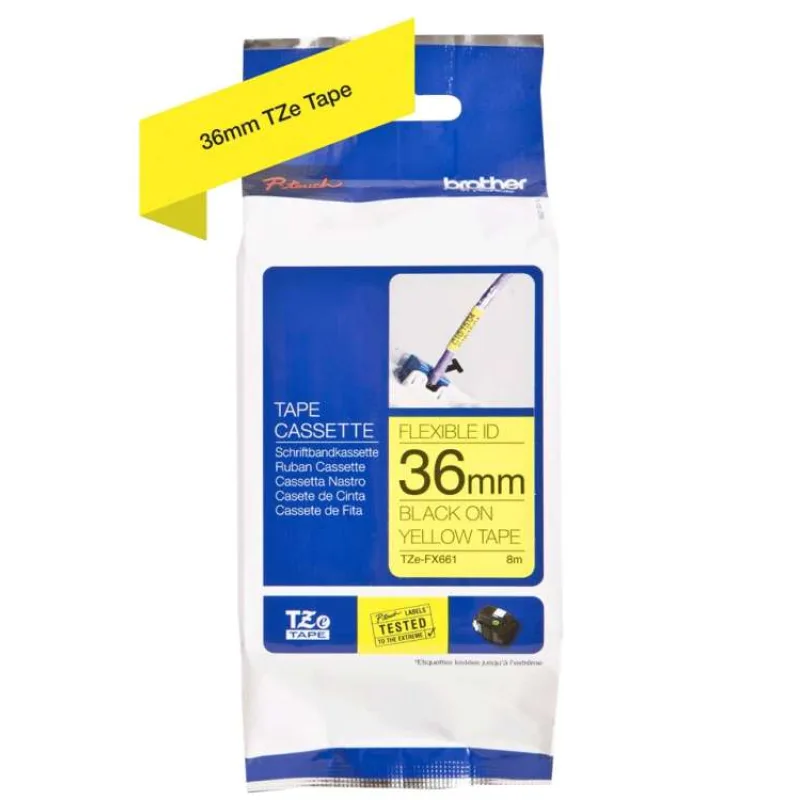 TZE-FX661, žltá / čierna, 36mm (TZEFX661)