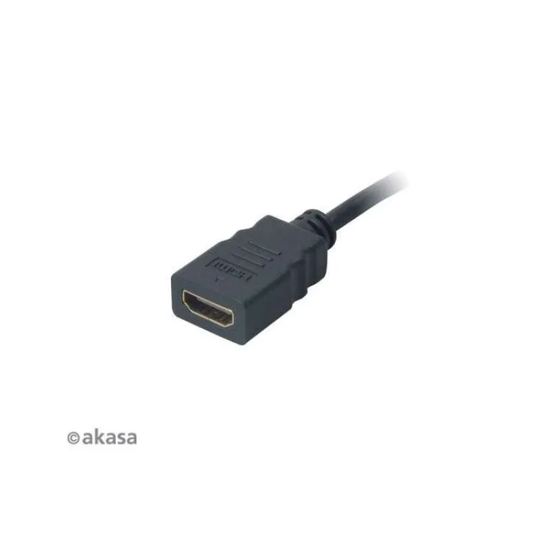 AKASA - HDMI na mikro HDMI adaptér - 25 cm (AK-CBHD09-25BK)