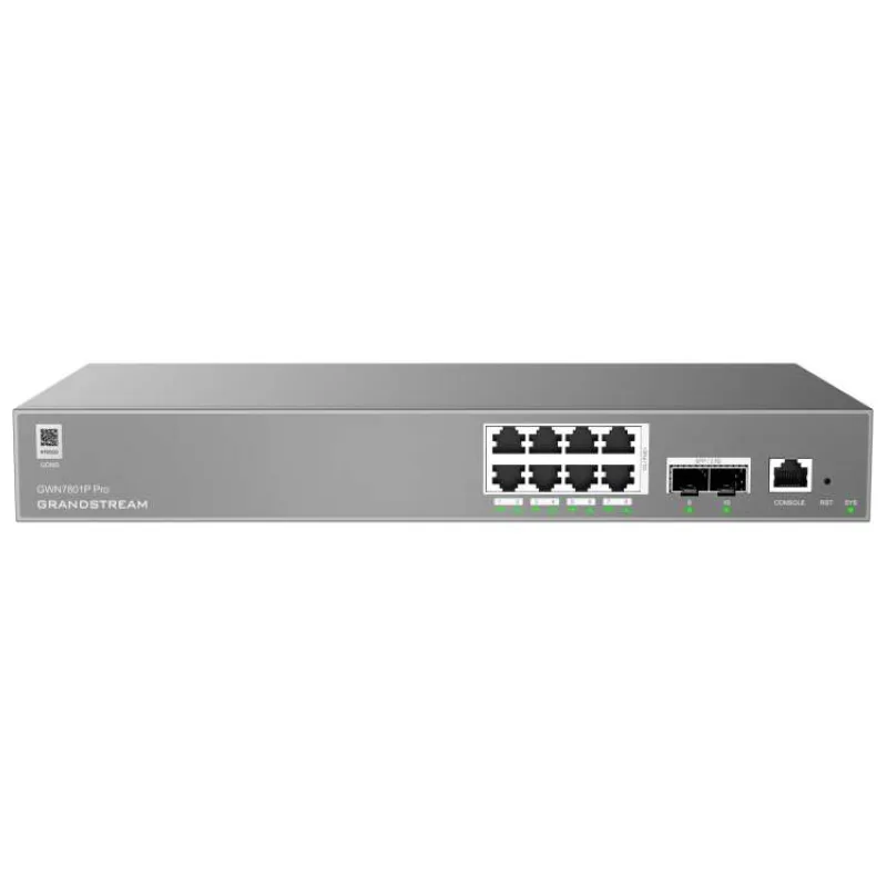 Grandstream GWN7801P Pro L2++, Managed switch, 8x 1Gb RJ45, PoE, SFP (GWN7801P Pro)
