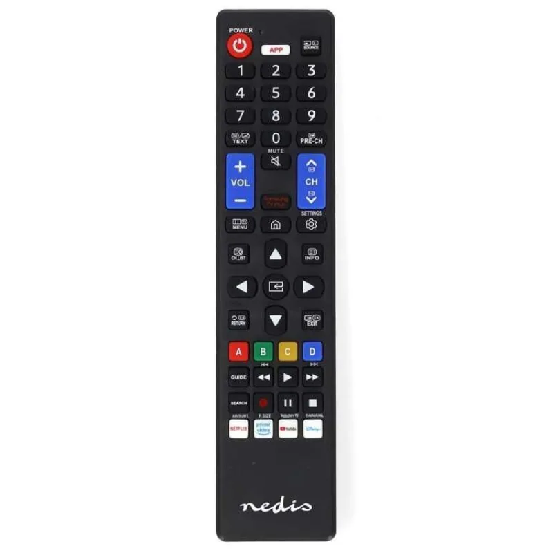 Nedis TVRC45SABK - Náhradní Dálkový Ovladač | Samsung TV | Předprogramovaný | Černá (TVRC45SABK)
