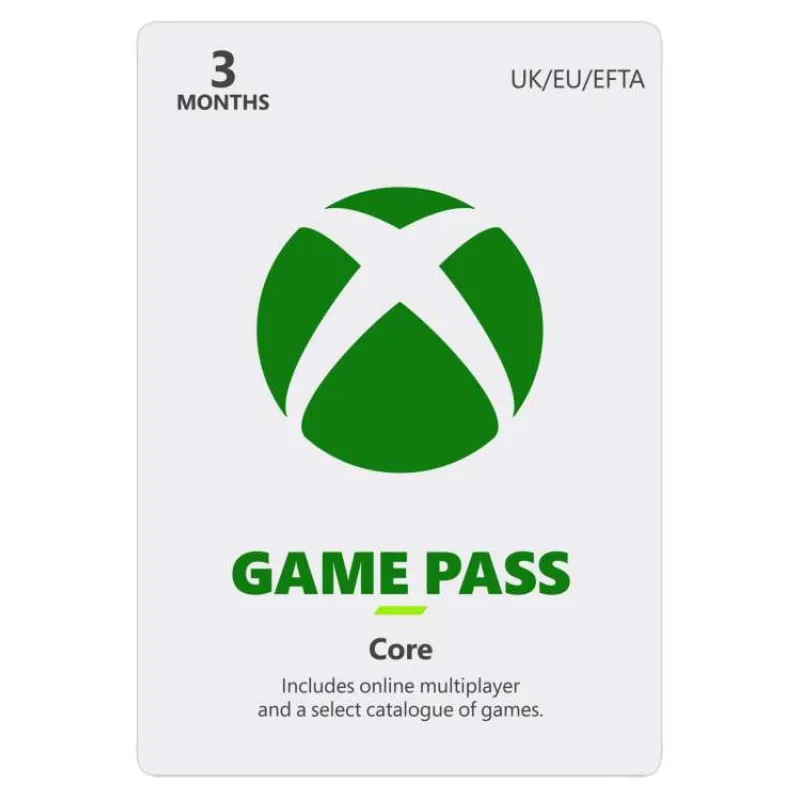ESD XBOX - Game Pass Core - predplatné na 3 mesiace (EuroZone) (3D5-00029)