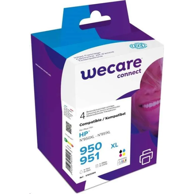 WECARE ARMOR ink sada kompatibilná s HP C2P43AE, CMYK/HC (K10312W4)
