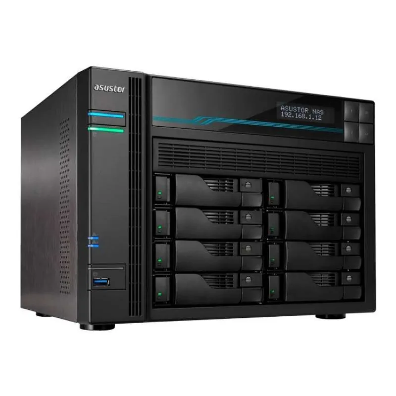 Asustor NAS AS6508T / 8x 2,5"/3,5" SATA III, 2x M.2/ Intel ATOM C3538 2.1 GHz/ 8GB/ 2x 10 GbE + 2x 2.5 GbE/ 2x USB 3.2 (AS6508T)