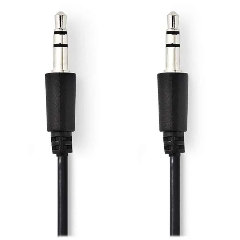 NEDIS kabel jack 3,5 mm - jack 3,5 mm/ černý/ bulk/ 1m (CAGL22005BK10)