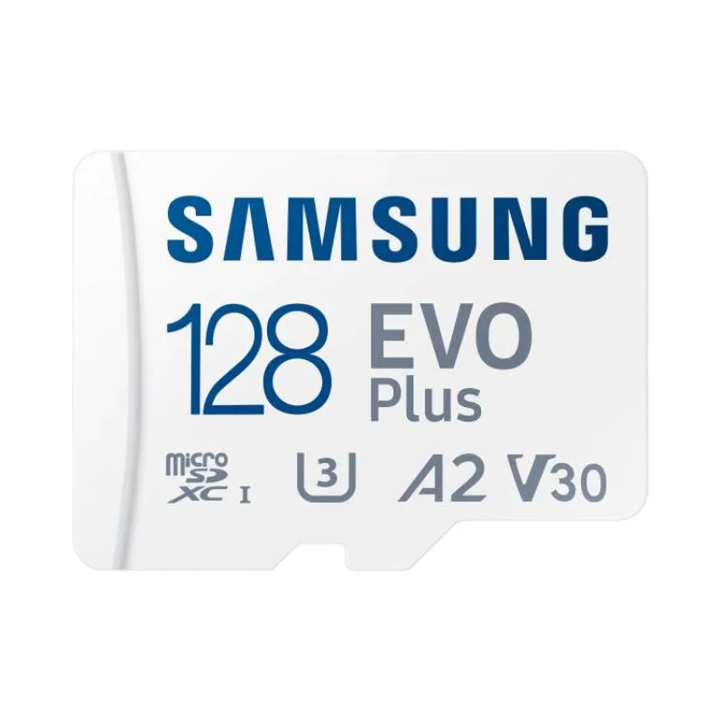 SAMSUNG EVO Plus 2024 MicroSDXC 128GB + SD Adaptér / CL10 UHS-I U3 / A2 / V30 (MB-MC128SA/EU)