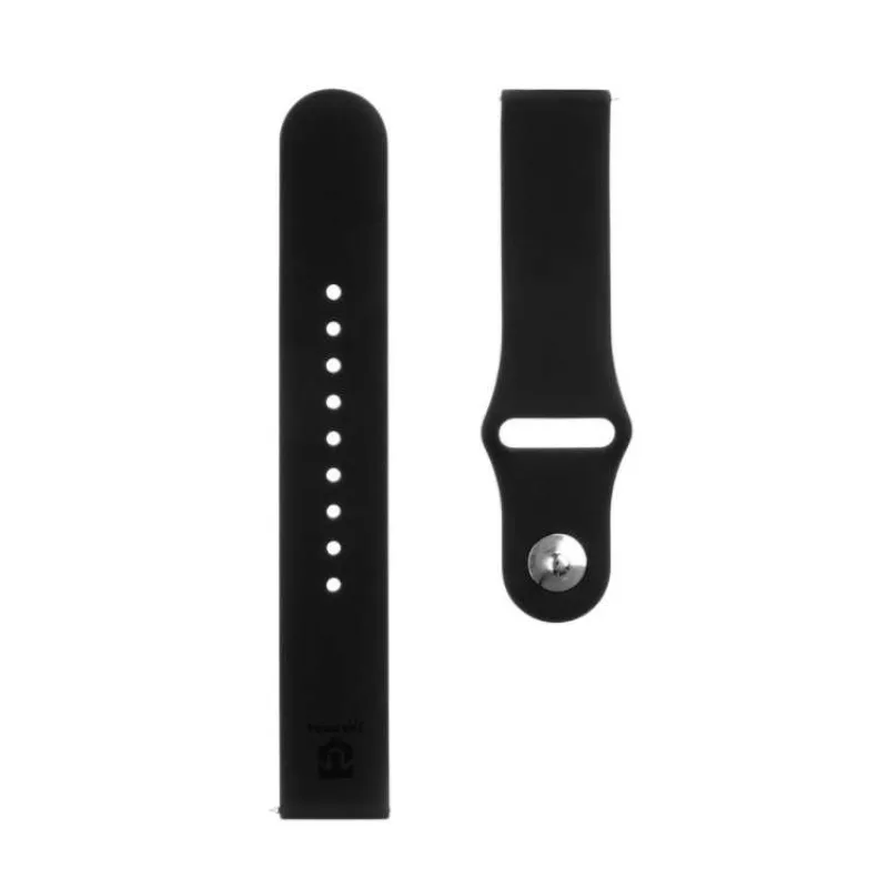 Tactical 432 Silikonový Řemínek 20mm Black (8596311085017)