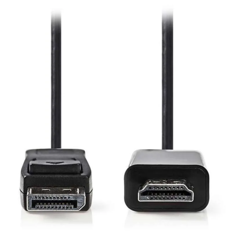 NEDIS kabel DisplayPort - HDMI/ zástrčka DisplayPort - zástrčka HDMI/ černý/ bulk/ 3m (CCGL37100BK30)