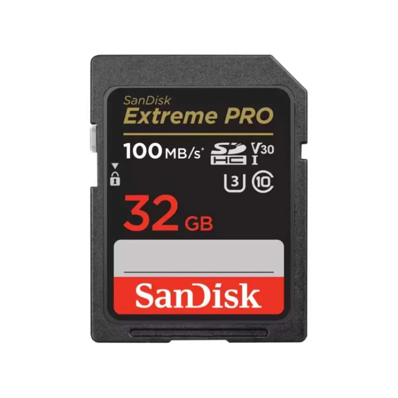 Karta SanDisk SDHC 32GB Extreme PRO (100 MB/s Class 10, UHS-I U3 V30) (SDSDXXO-032G-GN4IN)