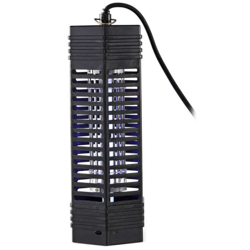 NEDIS elektrický lapač hmyzu/ příkon 6 W/ pokrytí 50 m2/ černý (INKI110CBK6)