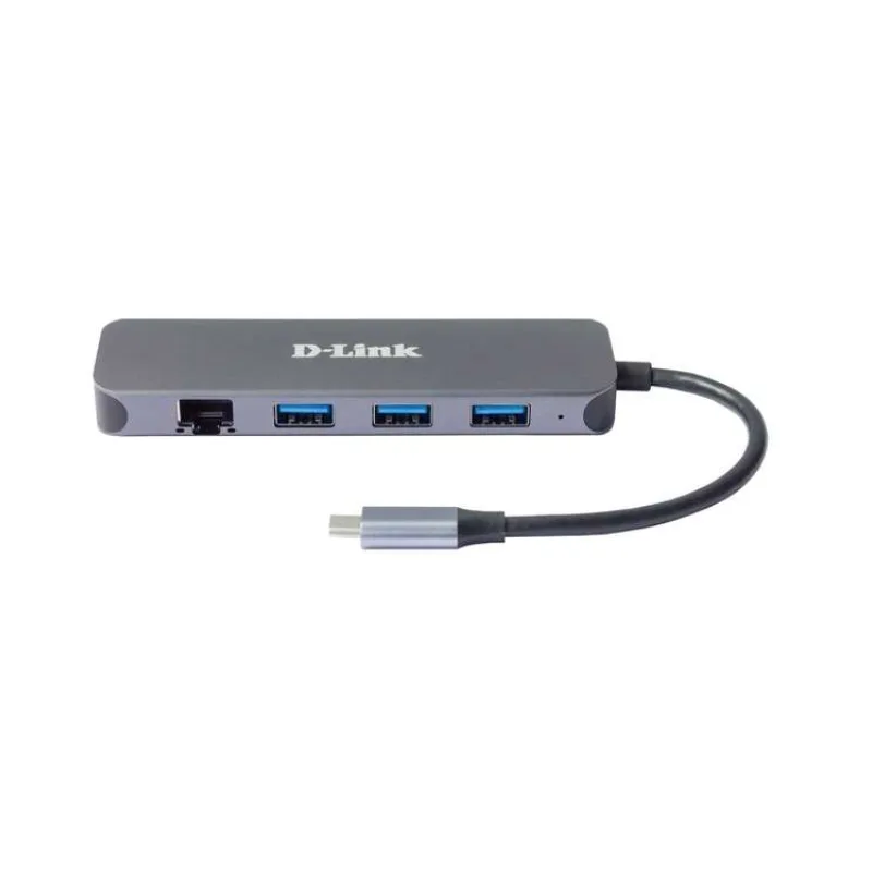 D-Link 5-in-1 USB-C Hub with Gigabit Ethernet/Power Delivery (DUB-2334)