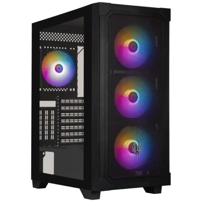 BitFenix skříň Graph ATX / 4x120 mm fan F-RGB / 2xUSB 3.0 / USB 2.0 / černá (BFC-GRF-300-KKGSK-4F)