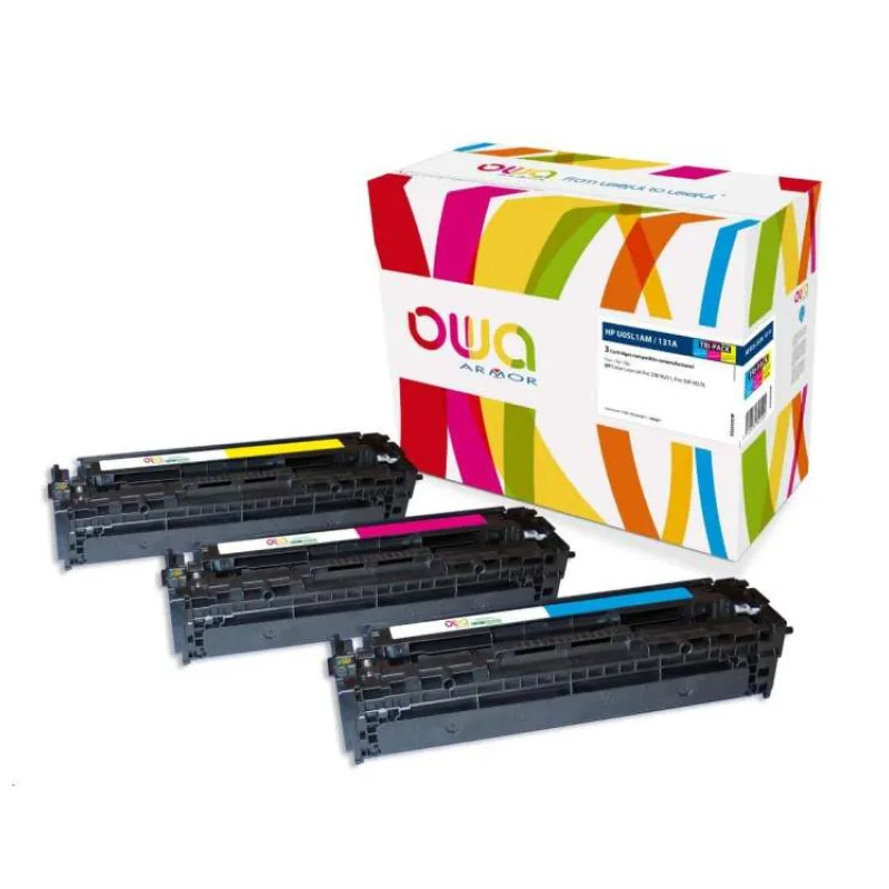 OWA Armor toner pre HP Color LJ Pro200 M251, M276, 3x1800 strán, U0SL1AM, farebný/C+M+Y (K35593OW)
