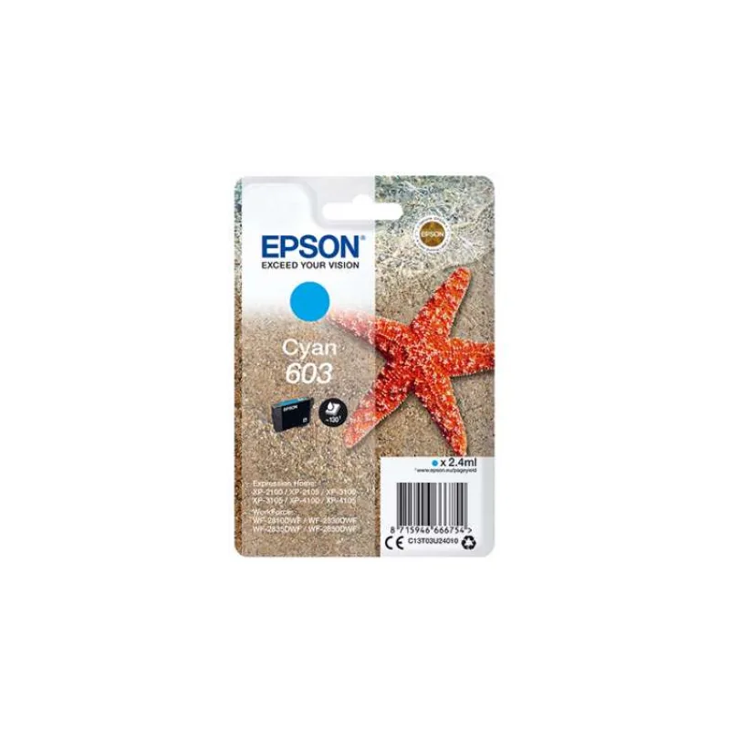 Epson singlepack, Cyan 603 (C13T03U24010)