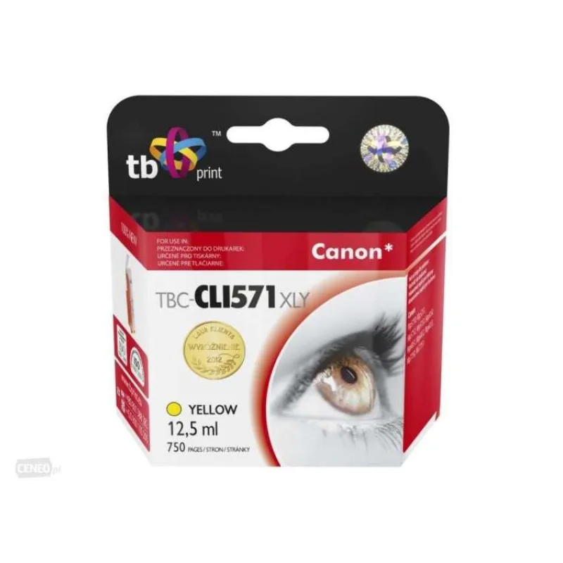 Ink. kazeta TB komp. s Canon CLI-571XL,0334C001 YE (TBC-CLI571XLY)