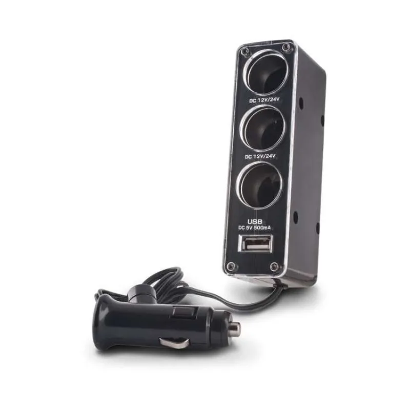 Nabíjačka do auta 3v1 Forever s USB káblom (GSM001530)