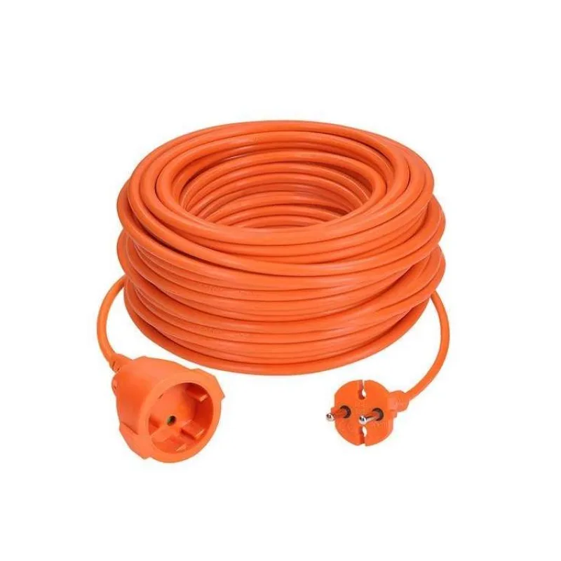 Solight 1z pohyblivý prívod - spojka, 25m, 2 x 1,5mm2, oranžová (PS23)