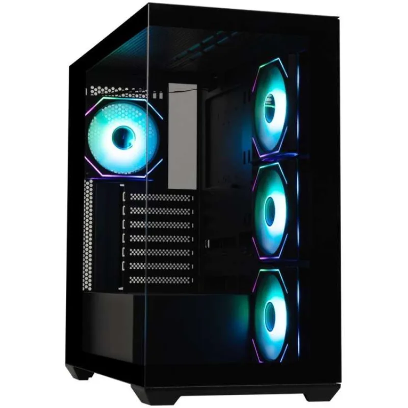 BitFenix skříň CETO / ATX / 4x 120mm FRGB fan / 2x USB 3.0 / USB-C / tvrzené sklo / černá (BFC-CET-500-KKGSK-4F)