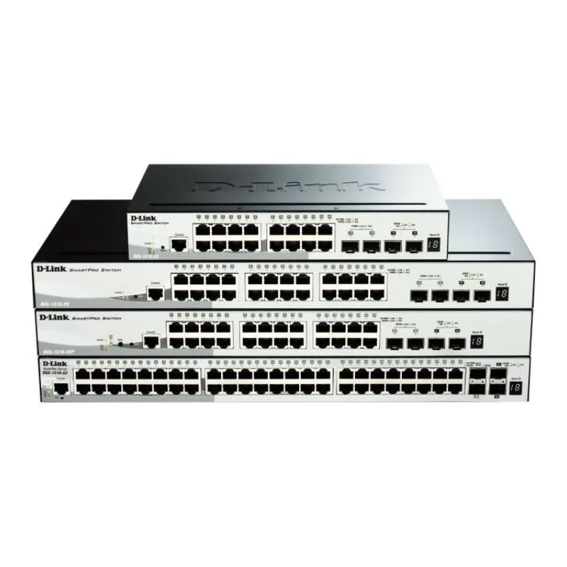 D-Link DGS-1510-28P 28-Port Gigabit Stackable SmartPro PoE Switch 2x SFP, 2x 10G SFP+ (DGS-1510-28P/E)