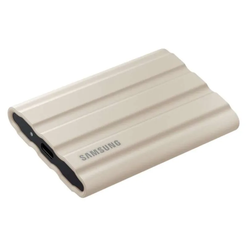 SAMSUNG Portable SSD T7 Shield 2TB / USB 3.2 Gen 2 / USB-C / Externí / Béžový (MU-PE2T0K/EU)