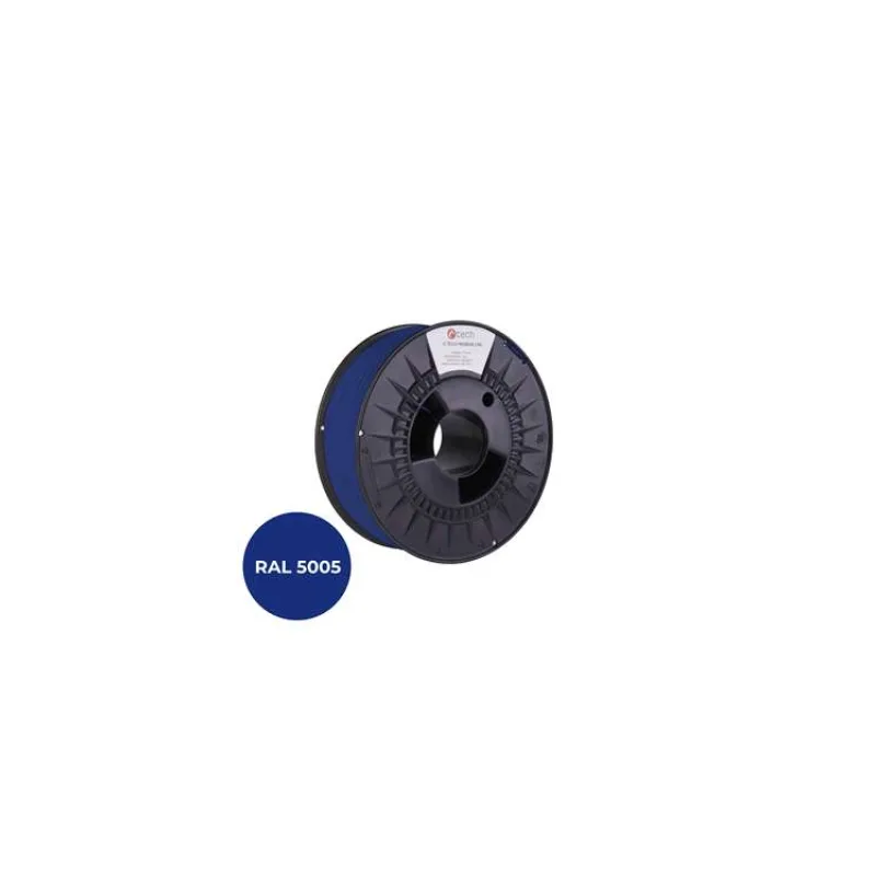 Filament C-TECH PREMIUM LINE, TPU 90A, flexibilný, signálny modrá, RAL5005, 1,75mm, 1k (3DF-P-TPU90A-1.75-50)