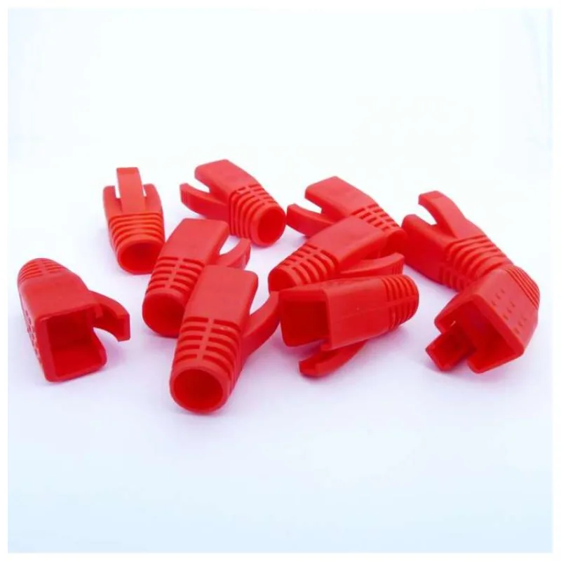 DATACOM krytka pro RJ45 (CAT6A,CAT7)červený (10ks) (4394)