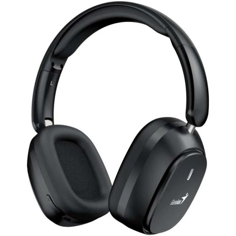 Genius HS-820BT Headset, náhlavní, bezdrátový, skládací, mikrofon, 40mm měniče, BT 5.4, 22h výdrž, USB-C,3.5mm jack,čer. (31710038400)