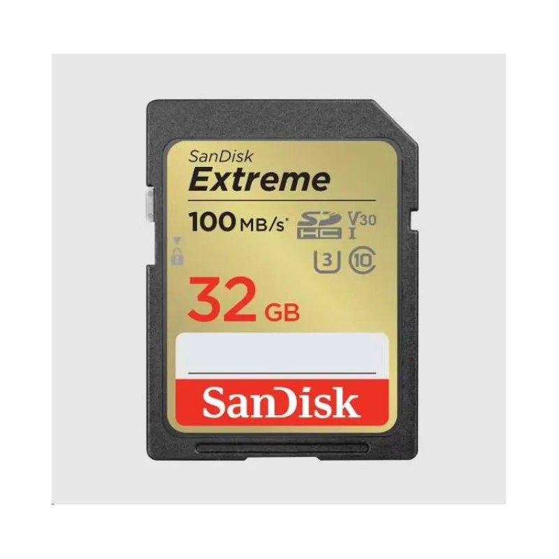 Karta SanDisk SDHC 32 GB Extreme (100 MB/s triedy 10, UHS-I U3 V30) (SDSDXVT-032G-GNCIN)
