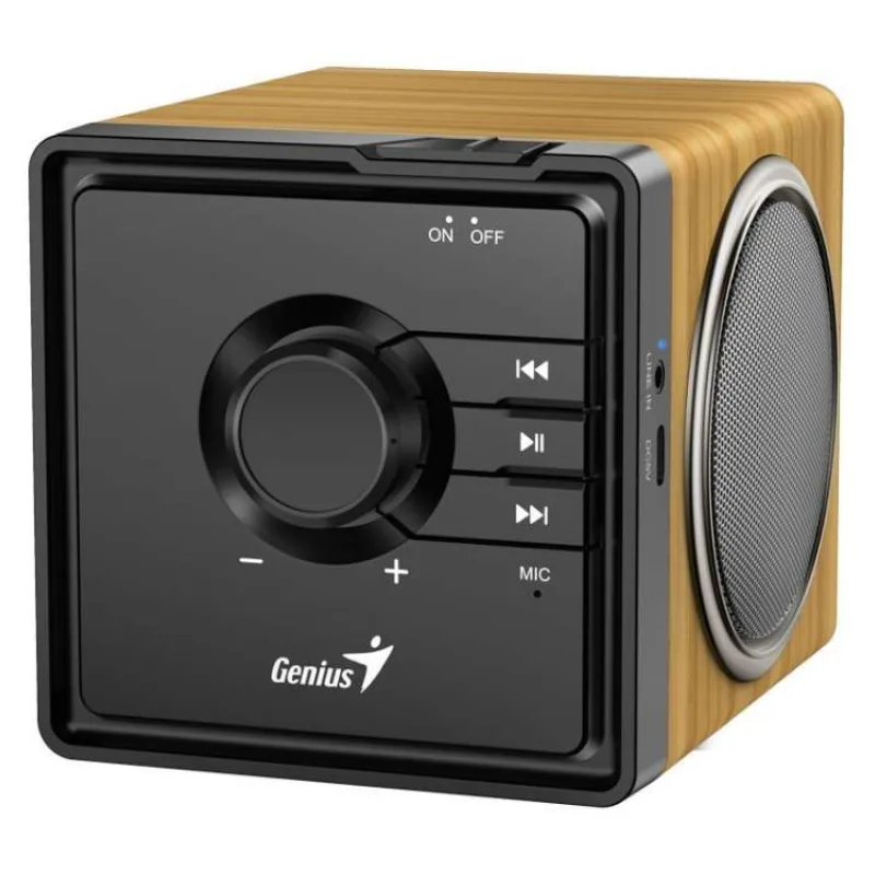 GENIUS repro SP-916BT/ Bluetooth 5.3/ 6W/ mikrofon/ barva světlé dřevo (31730057400)