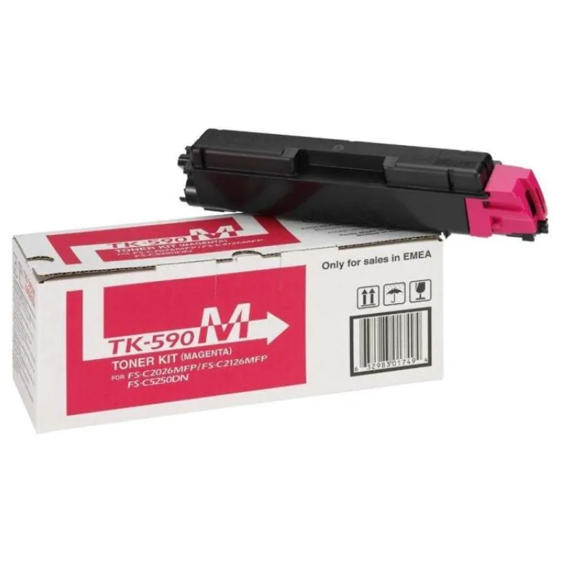 Kyocera toner TK-590M červený na 5 000 A4 (při 5% pokrytí),pro ECOS.P6026cdn,M6026/M6526cdn/cidn (TK-590M)