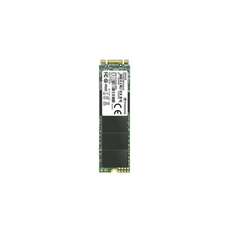TRANSCEND SSD MTS832S, jednostranný, 256 GB, M.2 2280, SATA B+M Key, TLC (TS256GMTS832S)