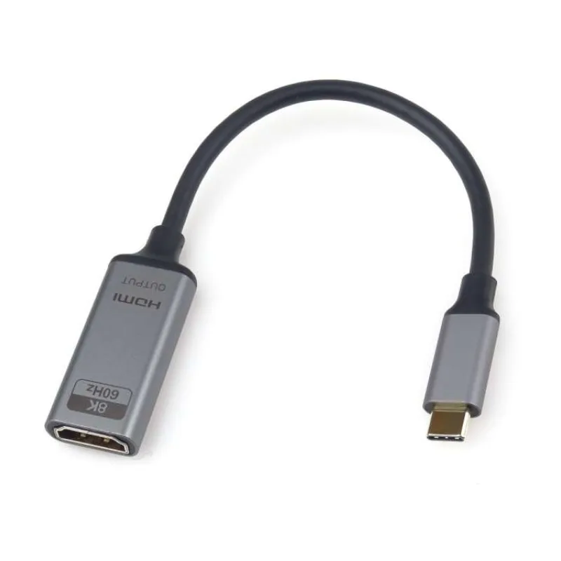 PremiumCord Adaptér USB-C na HDMI rozlišení obrazu 8K@60Hz,4K@144Hz Aluminium 20cm (ku31hdmi24)