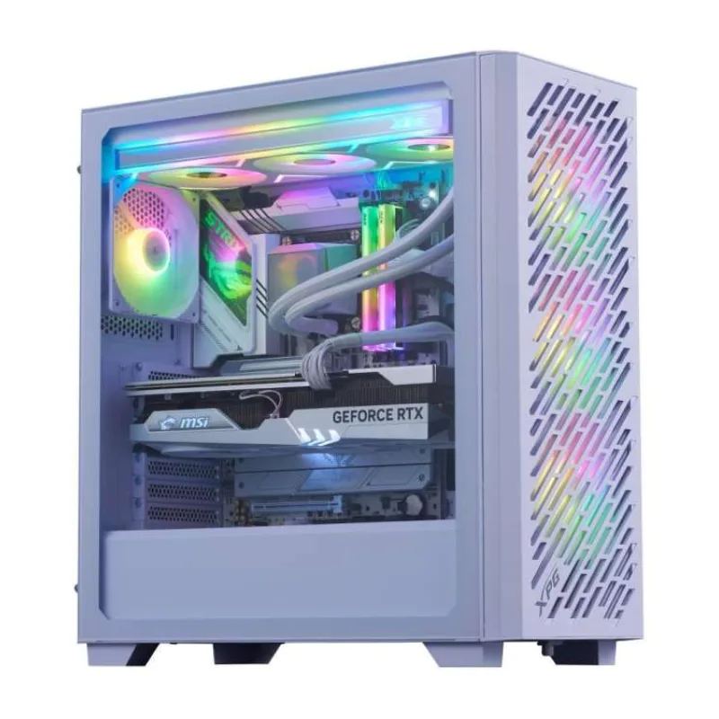 ADATA XPG case VALOR AIR PRO, ATX, Průhledná bočnice, 4x 120mm ARGB Fan, Bílá (VALORAIRPROMTA-WHCWW)