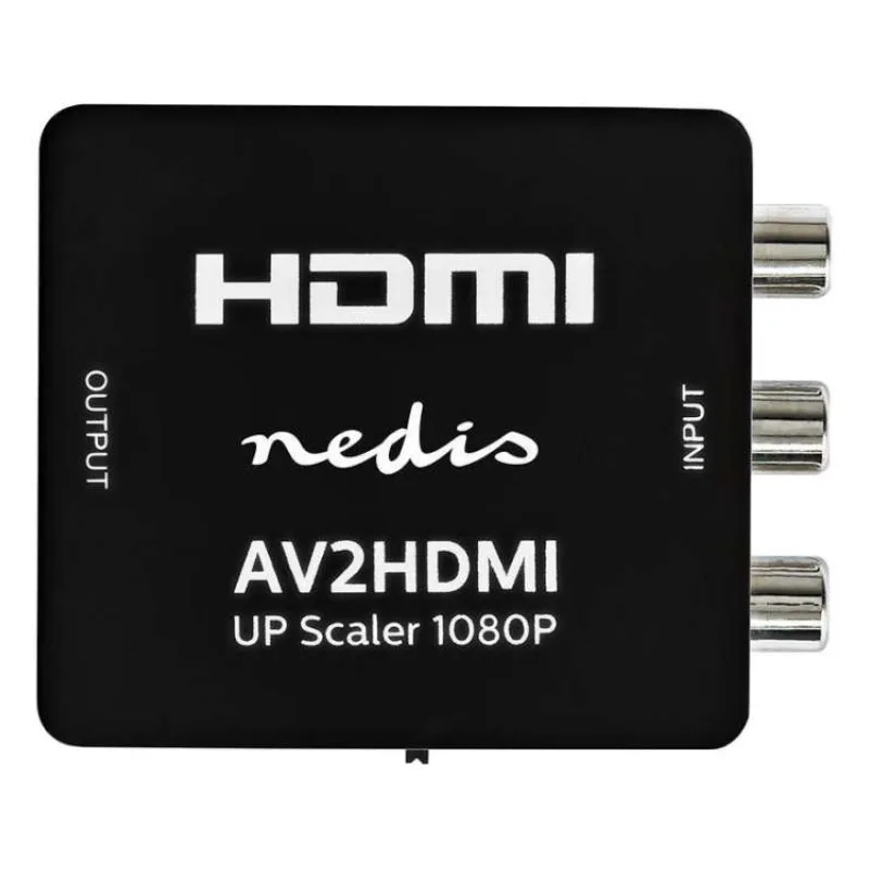 NEDIS převodník smíšeného videa na HDMI/ 3x RCA/ černý (VCON3456AT)