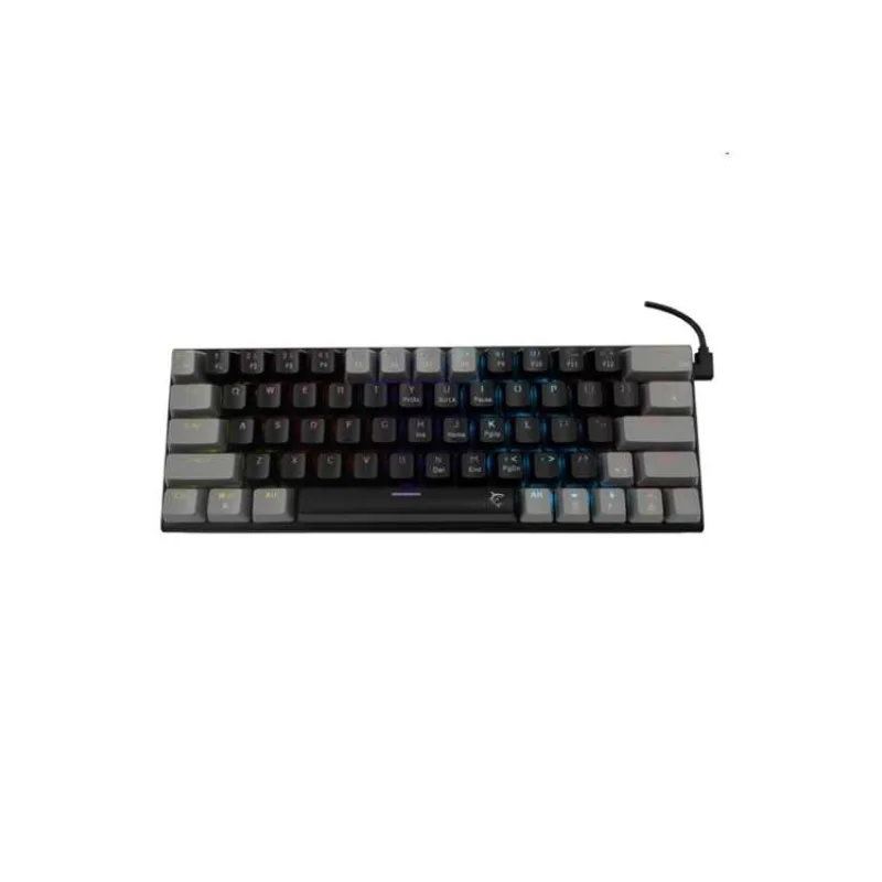 White Shark Gaming mechanical keyboard WAKIZASHI 2, blue switch, US, black/gray (WAKIZASHI-2-US-B-G-B)