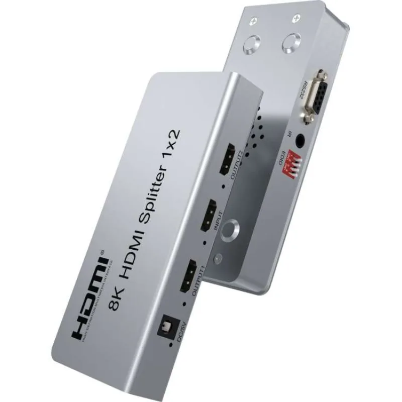 PremiumCord HDMI 2.1 splitter 1-2 porty, 8K@60Hz, 4K@120Hz, 1080p, HDR (khsplit2p)