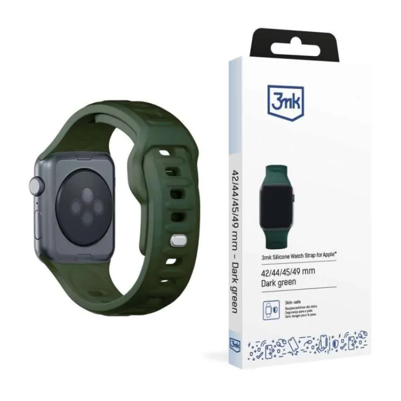 3mk řemínek Watch Strap pro Apple 42/44/45/49 mm Dark Green (5903108565745)