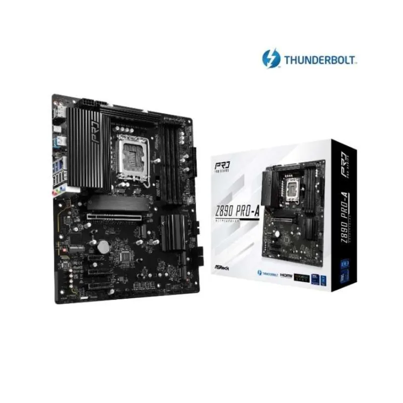 ASRock MB Sc LGA1851 Z890 PRO-A, Intel Z890, 4xDDR5, 1xDP, 1xHDMI, 1xThunderbolt (Z890 PRO-A)