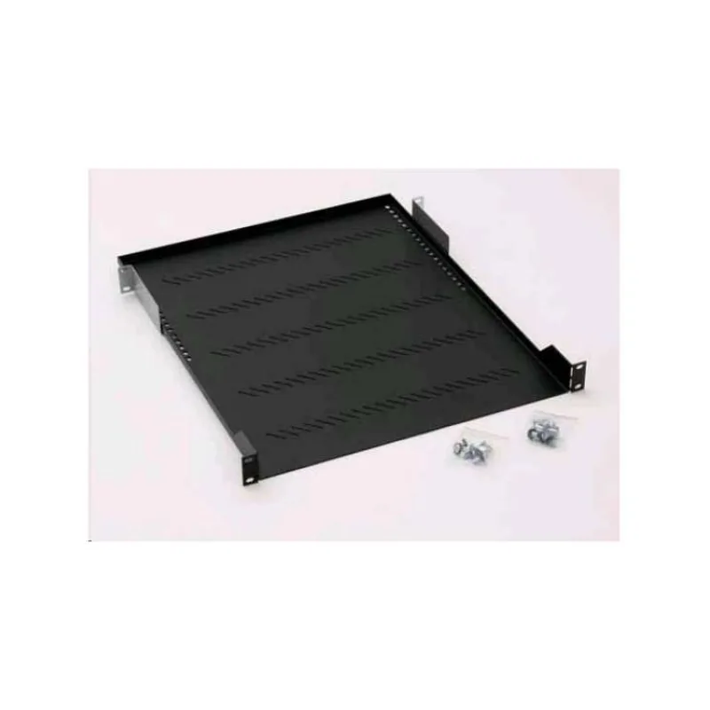 TRITON Regál s perforáciou 19", 1U/550 mm, nosnosť 40 kg, sivý (RAC-UP-550-A1)