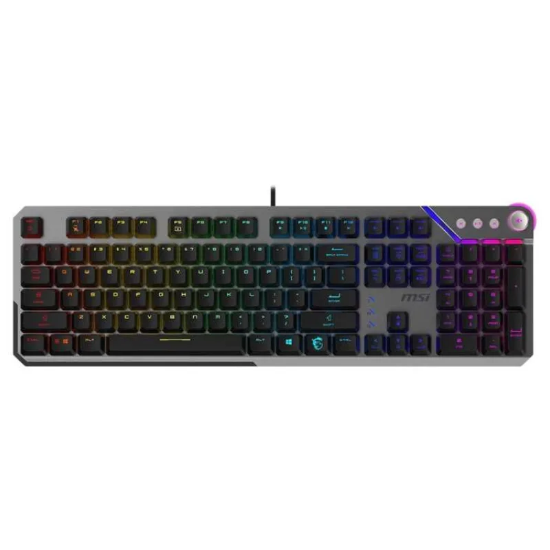 MSI herní klávesnice STRIKE 600 Silent/ drátová/ mechanická/ RGB podsvícení/ USB/ CZ+SK layout (S11-04CS227-CLA)