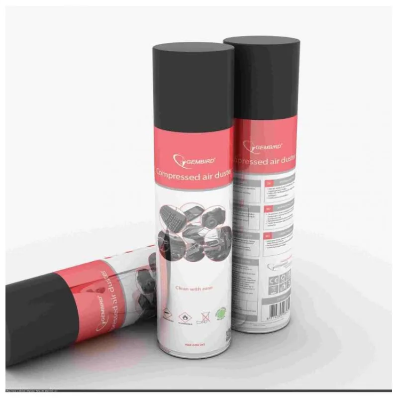 GEMBIRD Čistiaci sprej, stlačený vzduch CK-CAD-FL600-01, 600 ml (CK-CAD-FL600-01)