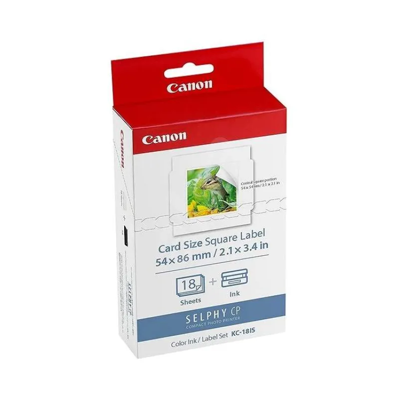 Canon KC18IS papier 86x54mm 18ks pre termosublimačnú tlačiareň (7429B001)