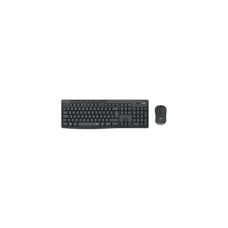 Logitech klávesnice s myší Wireless Silent Combo MK295, DE, silent, grafitová (920-009794)