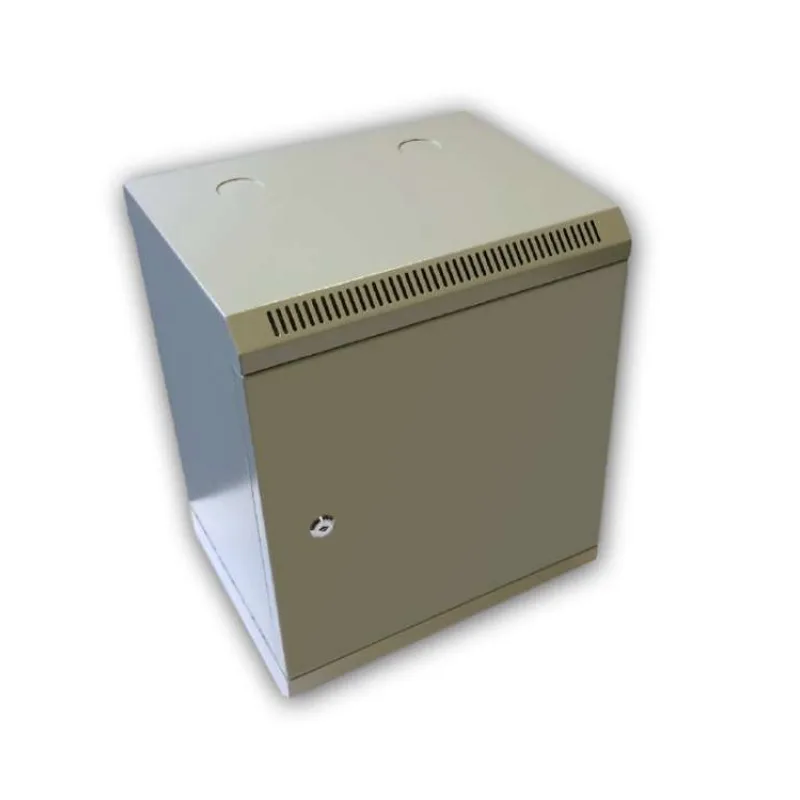 10" rack jednodielny 9U/280 DATACOM sivý plech.dv. (7017)