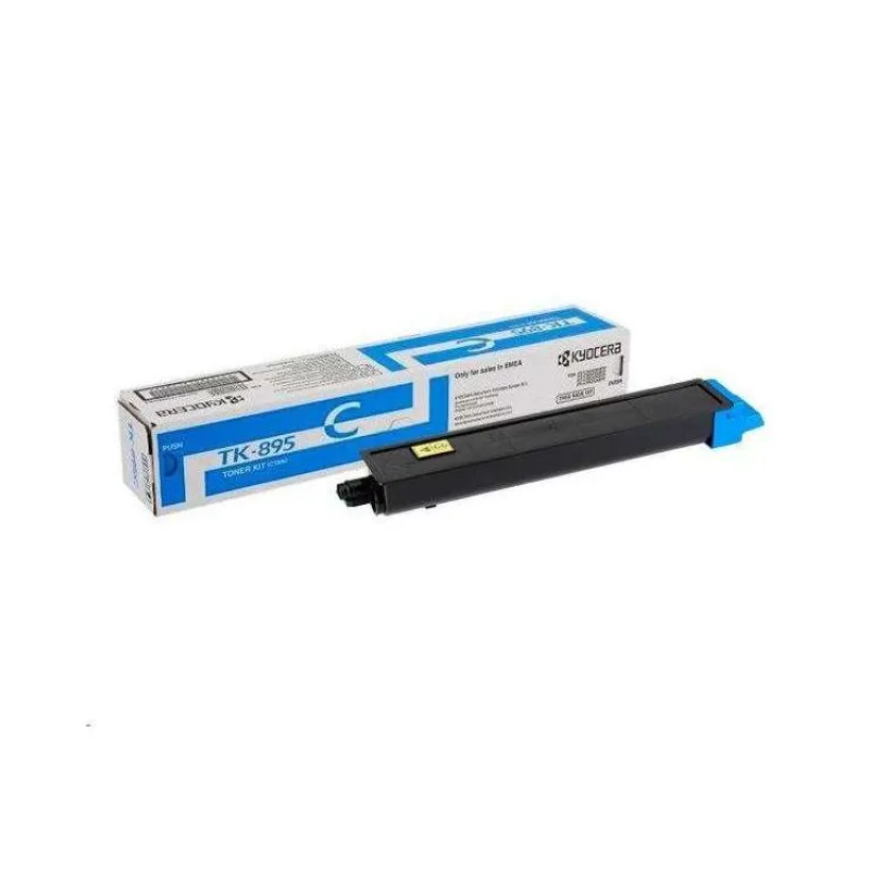 Kyocera toner TK-895C cyan na 6 000 A4 (při 5% pokrytí), pro FS-C8020/C8025/C8520/C8525mfp (TK-895C)