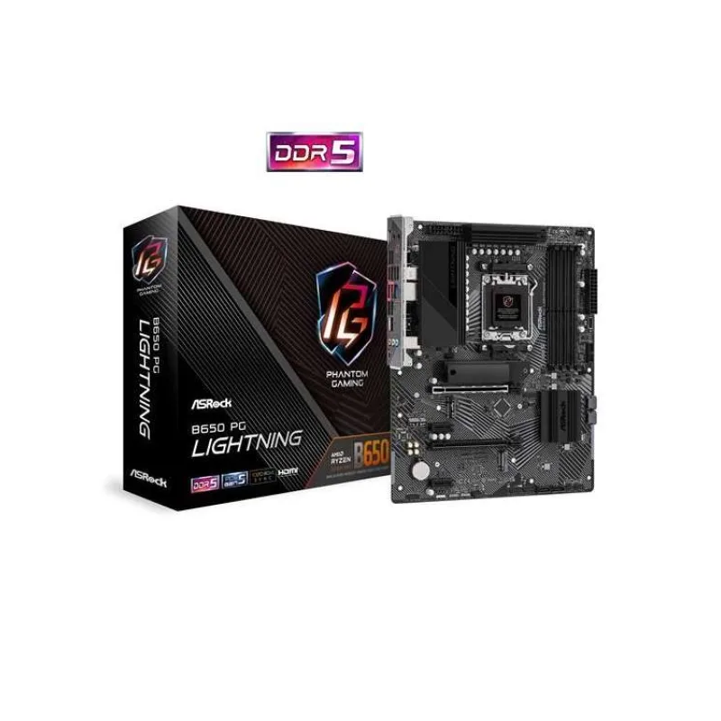 ASRock MB Sc AM5 B650 PG Lightning, AMD B650, 4xDDR5, 1xHDMI (B650 PG Lightning)