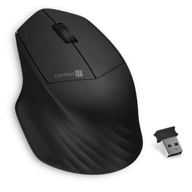 CONNECT IT Triple SmartSwitch bezdrátová myš, 2.4 GHz & BT, ČERNÁ (CMO-4040-BK)