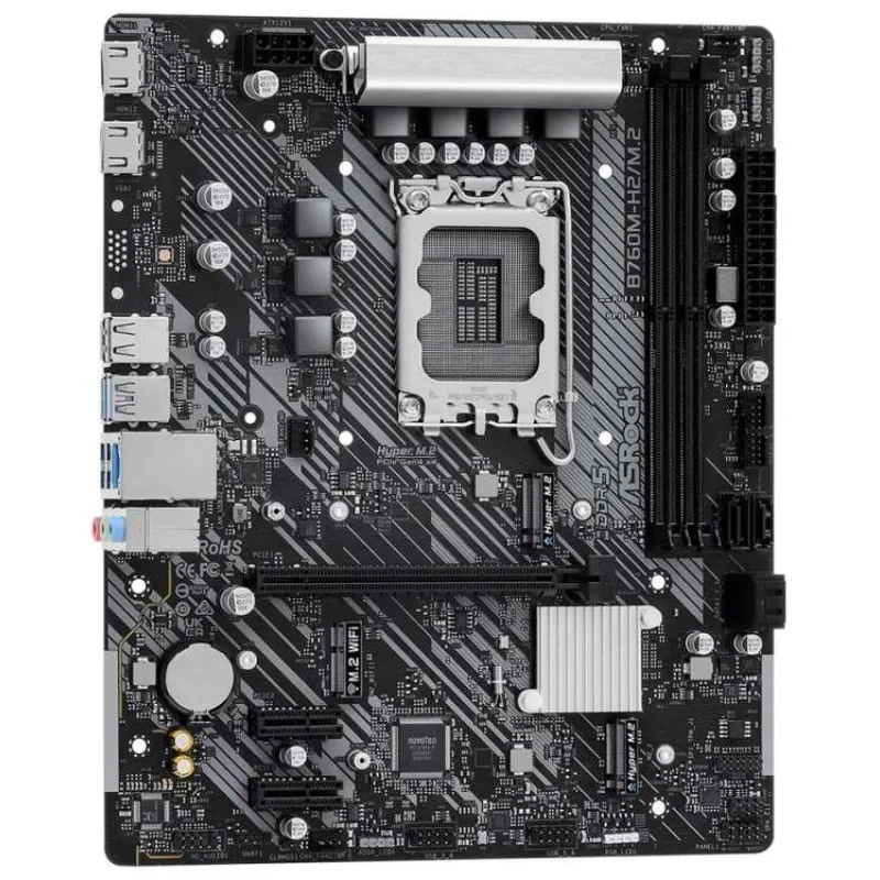 ASRock MB Sc LGA1700 B760M-H2/M.2, Intel B760, 2xDDR5, 2xHDMI, mATX (B760M-H2/M.2)