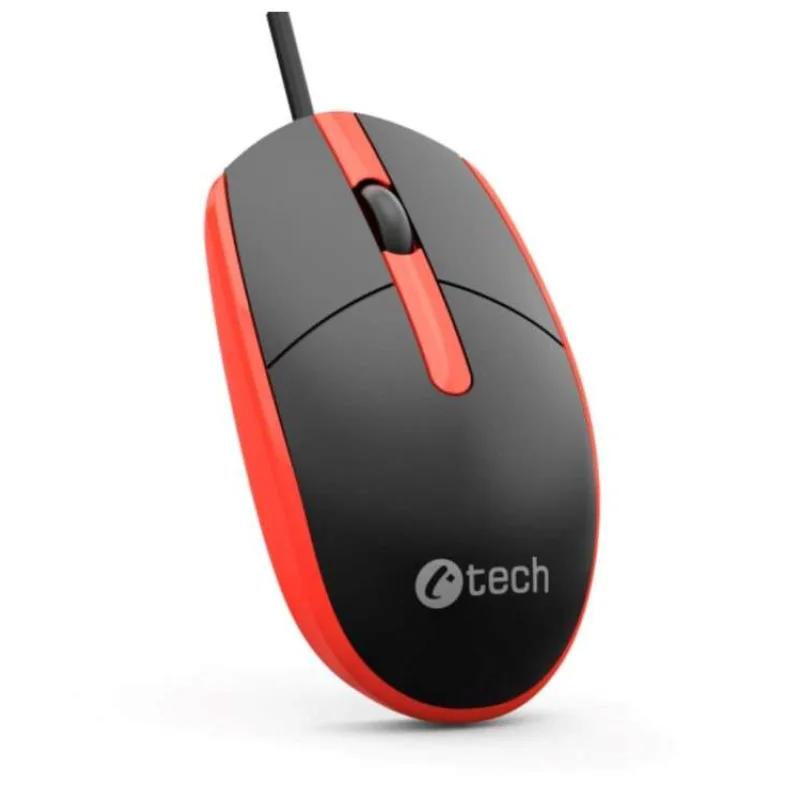C-TECH myš WM-10, USB, 1200 DPI, červená (WM-10R)